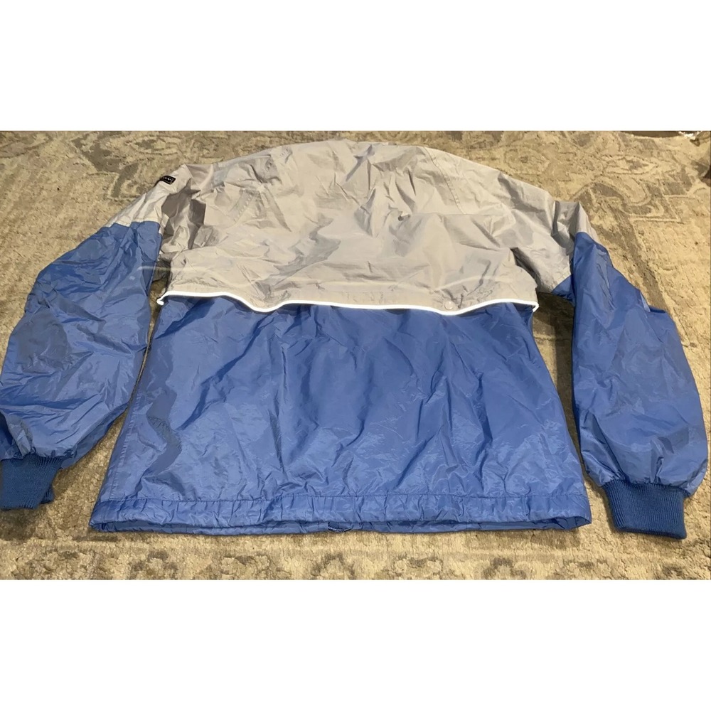 Vintage Men's Light Blue Gray Zip Up Athletic Jacket Size XL‎ - Picture 7 of 8